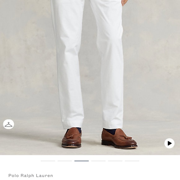 Polo Ralph Lauren Mens Chino Pants Flat Front White Size 36X34 - Picture 7 of 12